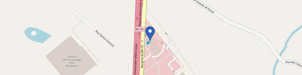 Mapa da estação Posto Angeloni Porto Belo - SC