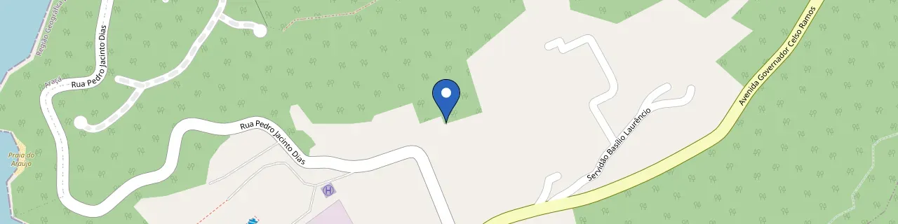 Mapa da estação R Pedro Jacinto Dias