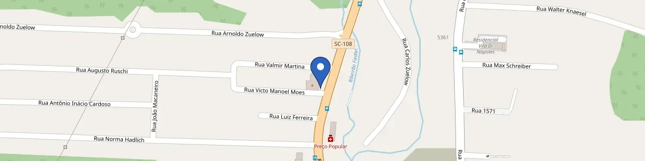 Mapa da estação Bublitz Padaria