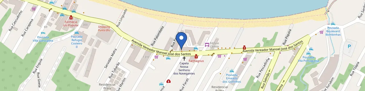 Mapa da estação Hotel Vila Do Farol