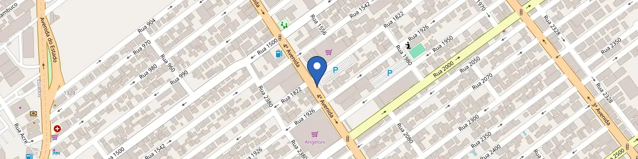 Mapa da estação Bistek Supermercado