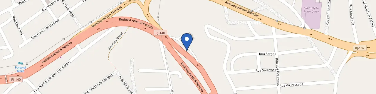 Mapa da estação Posto Estrela Dalva