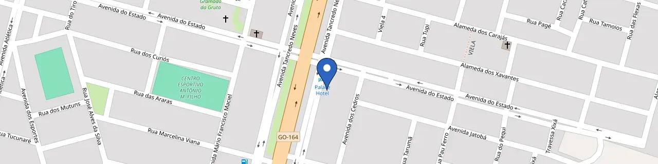 Mapa da estação Palace Hotel