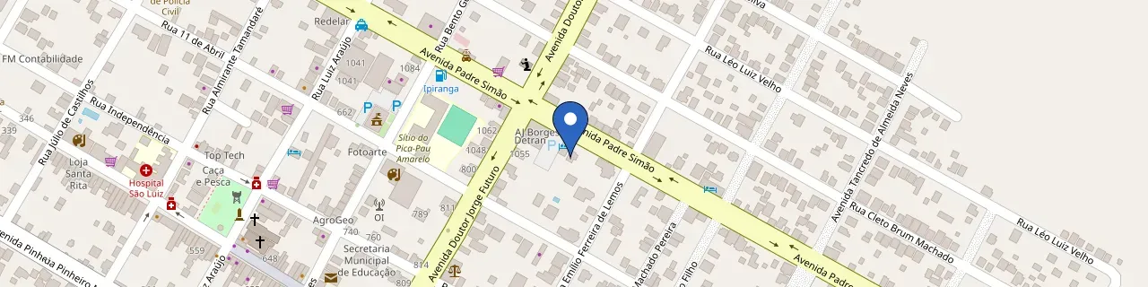 Mapa da estação Pousada Parque