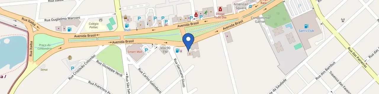 Mapa da estação Madero E Jeronimo