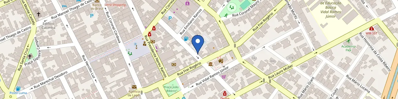 Mapa da estação Restaurante Cansian Zamban