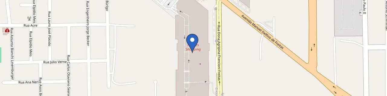 Mapa da estação Nações Shopping - Criciúma