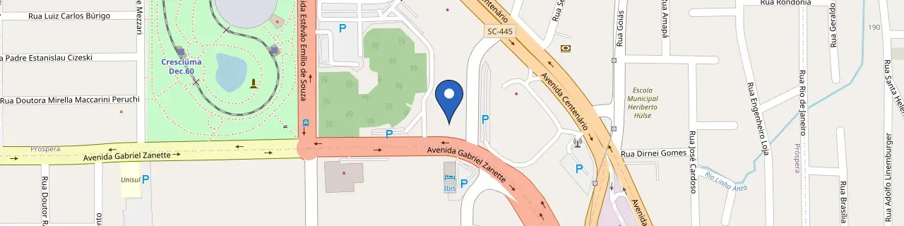 Mapa da estação Tru Hotel