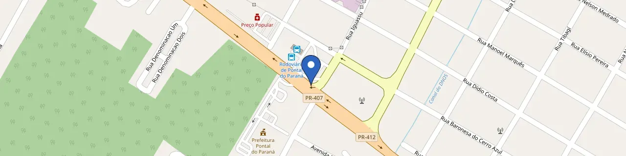 Mapa da estação Posto Maru