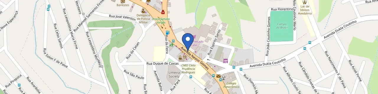 Mapa da estação Supermercado Calvi