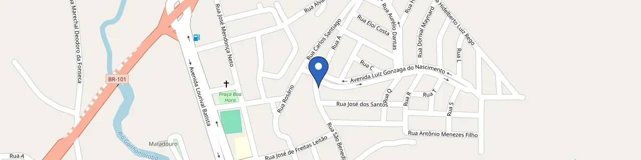 Mapa da estação Comercial Borges