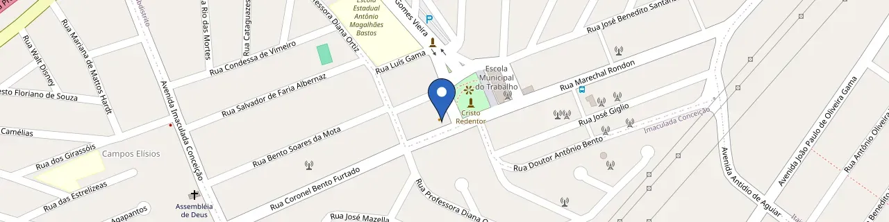 Mapa da estação Vivá Gastronomia