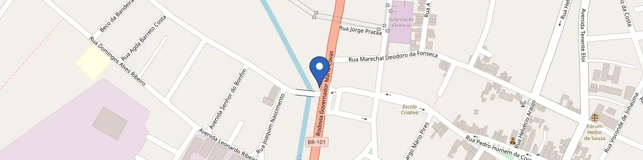 Mapa da estação Jr Xpto Bar Restaurante & Pizzaria