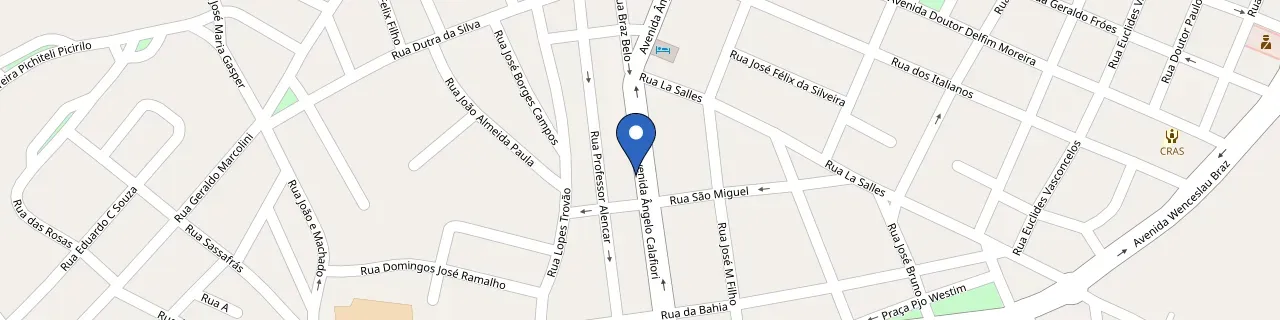 Mapa da estação Viale Supermercado