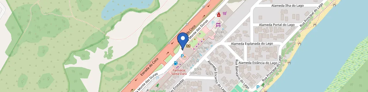 Mapa da estação Guarajuba