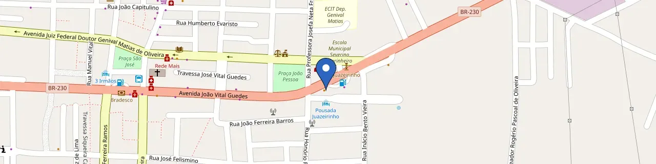 Mapa da estação Posto Sheila