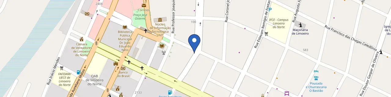 Mapa da estação Posto Queiroz Limoeiro do Norte