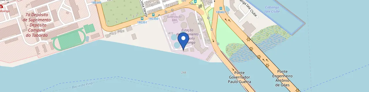 Mapa da estação Shopping Rio Mar Setor