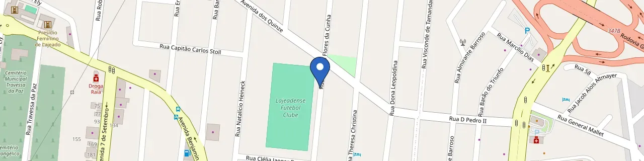 Mapa da estação Via Atacado