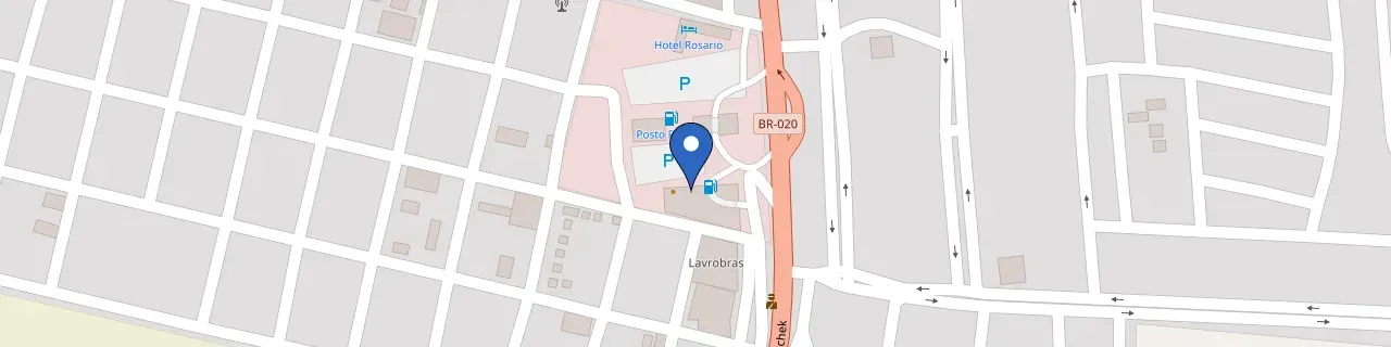 Mapa da estação Posto Rosário