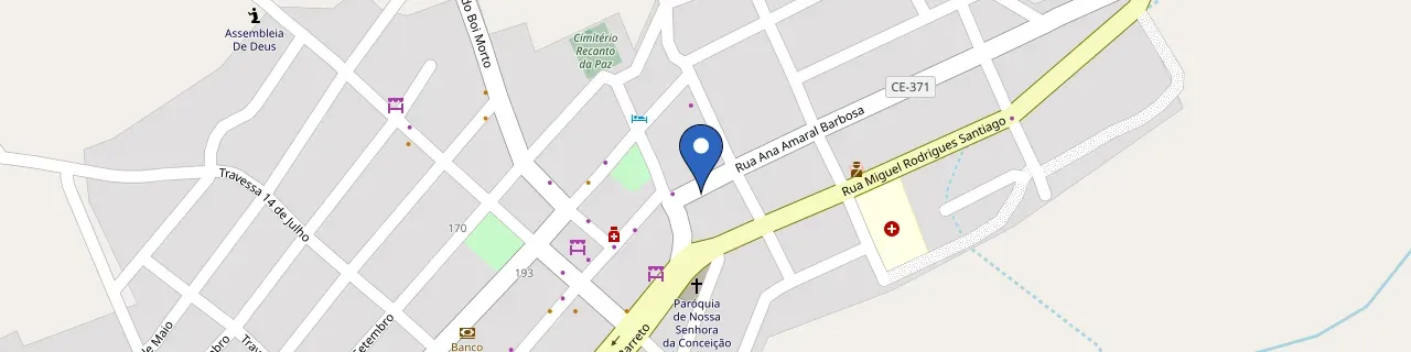 Mapa da estação Carregador 6 KW 30 ah