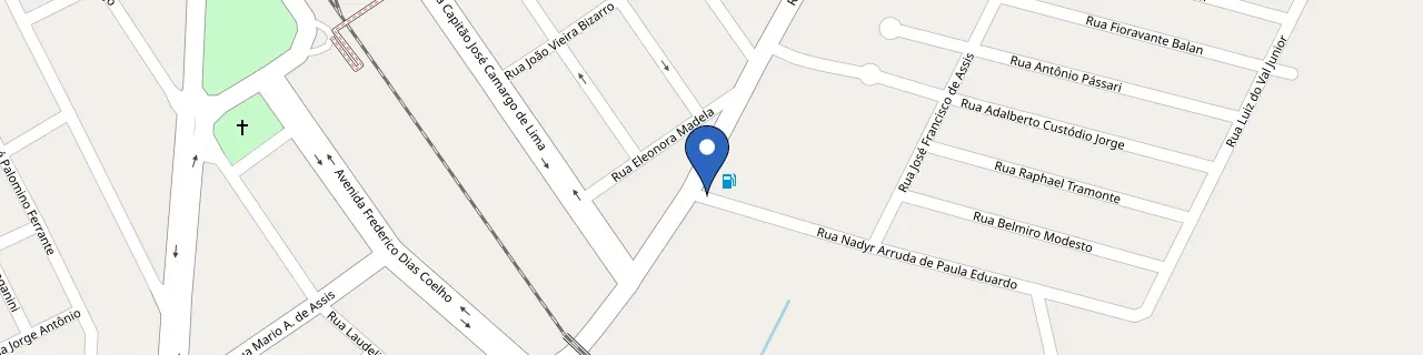 Mapa da estação Taquaritinga