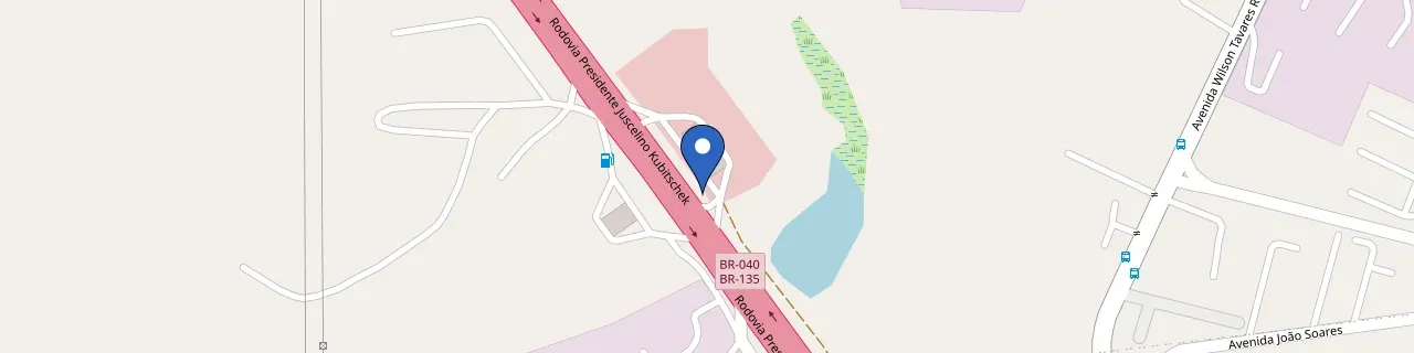 Mapa da estação Posto Bonanza