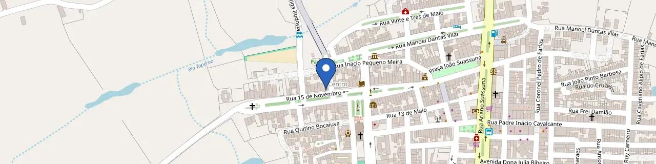 Mapa da estação HQV Telecom