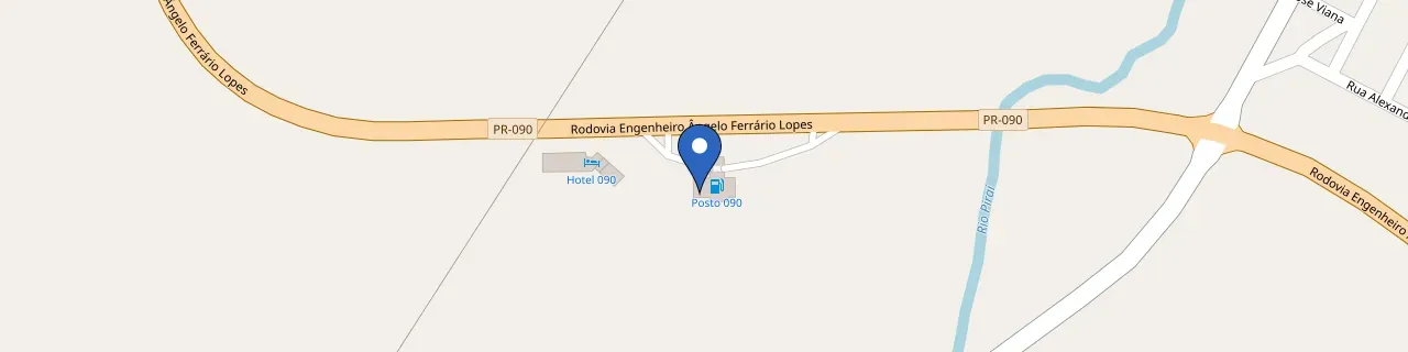 Mapa da estação Posto Rota