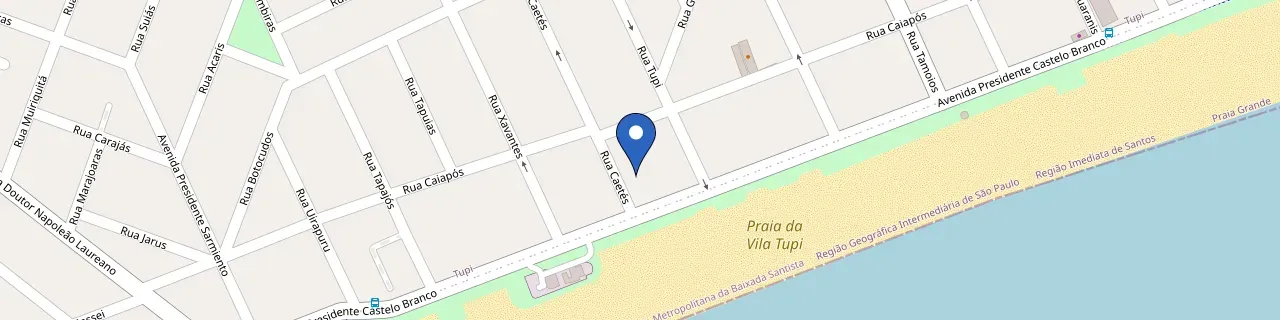 Mapa da estação Supermercado Ondas