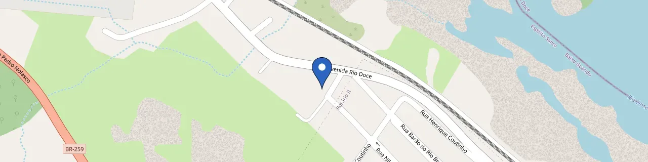 Mapa da estação Supermercado Lavagnoli