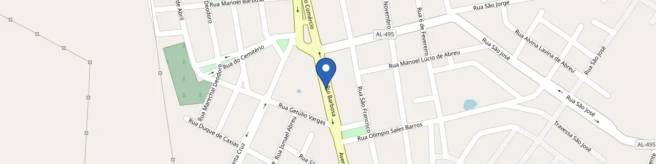 Mapa da estação Flores Arena