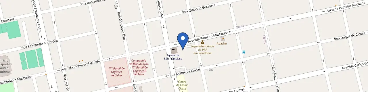 Mapa da estação Provenzano