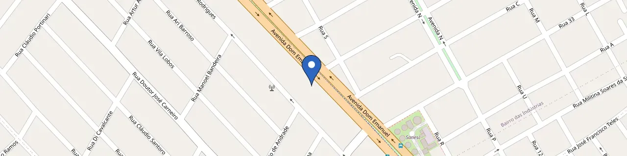 Mapa da estação Enersy | 22kW Rezende Materiais Construção