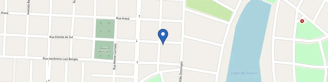 Mapa da estação Hotel O Sole Mio | No Rio Grande