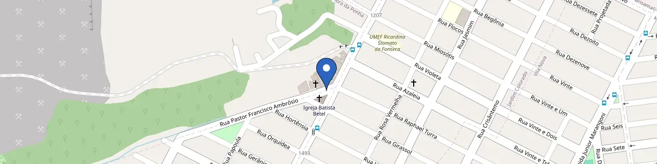 Mapa da estação Posto Torres Jardim Asteca