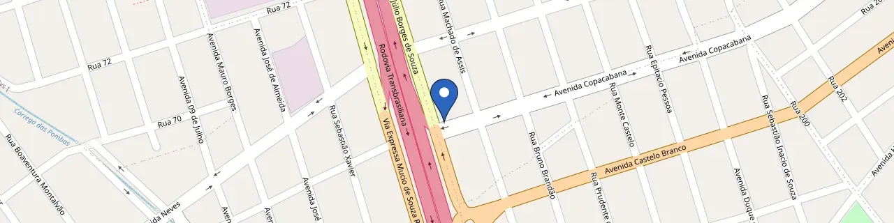 Mapa da estação Orion Hotel