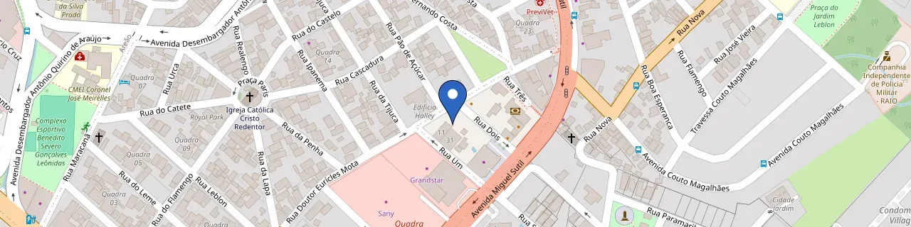 Mapa da estação Energize-C Cuiabá