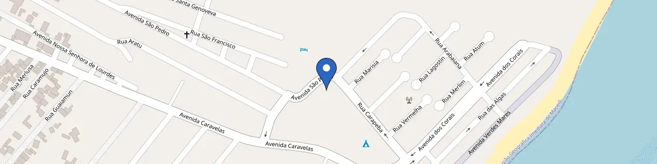 Mapa da estação Estacionamento Lá Rue