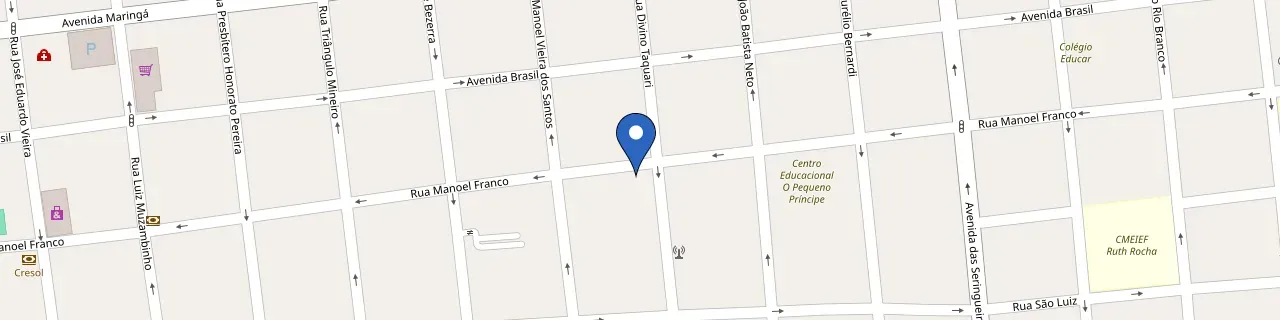 Mapa da estação Eletrocar Jiparaná