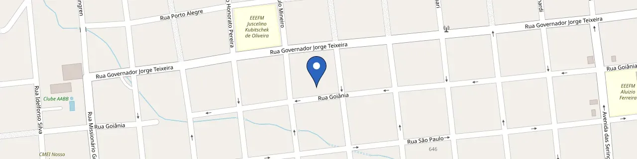 Mapa da estação Jaci Paraná