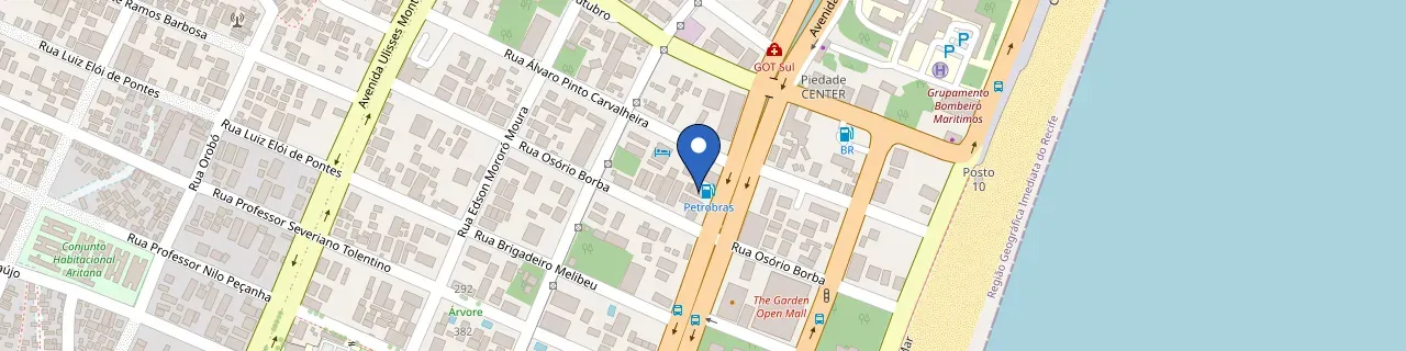 Mapa da estação Posto Petrobras