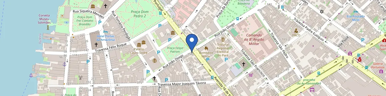 Mapa da estação Belem