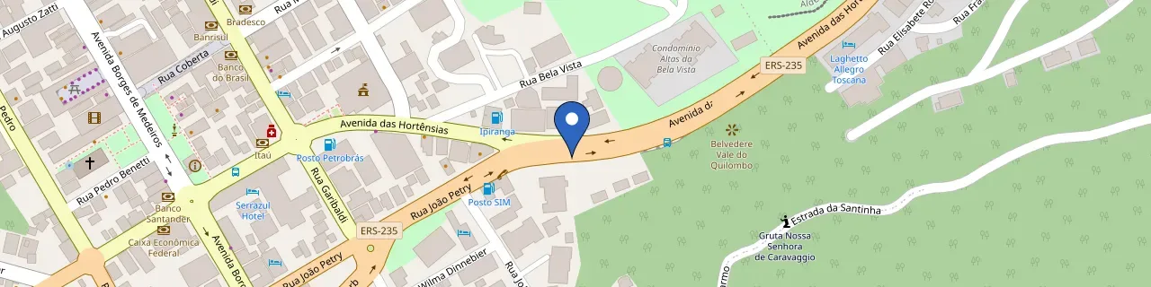 Mapa da estação Posto Sander