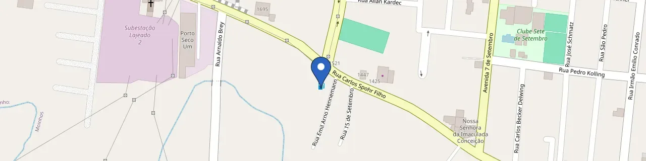 Mapa da estação Posto Moinhos