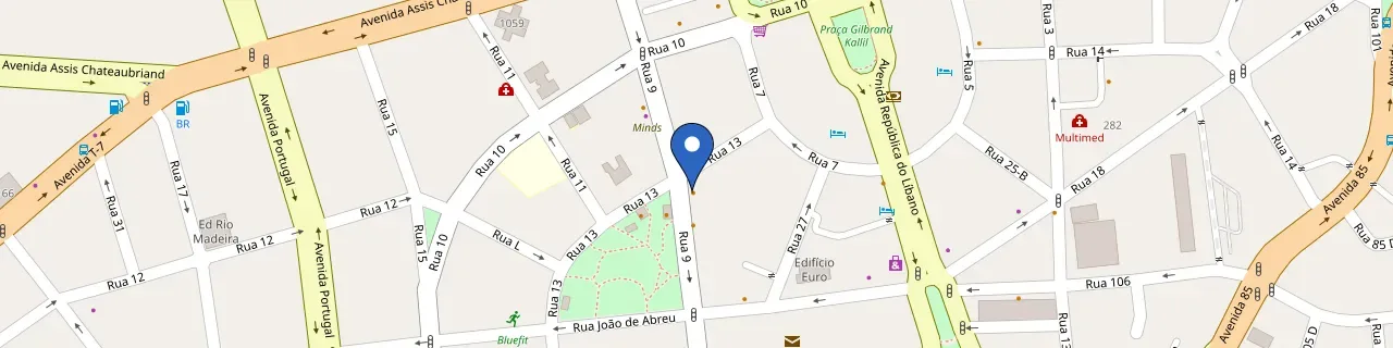 Mapa da estação Sun Hotel - Praça Do Sol