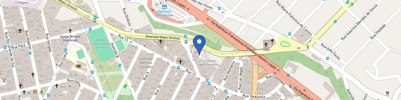 Mapa da estação Eco Clean Volt