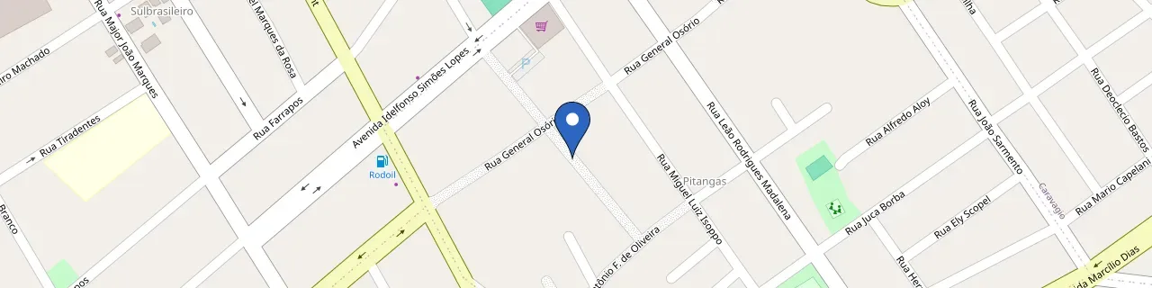 Mapa da estação Academia Nova Tribo