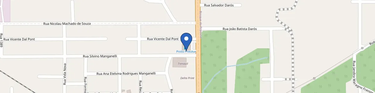 Mapa da estação Posto Fratelli