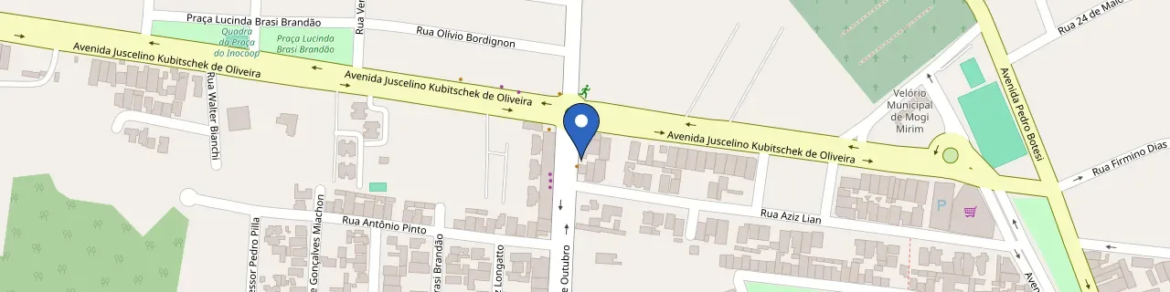 Mapa da estação Rede Recreio - Recreio Mogi